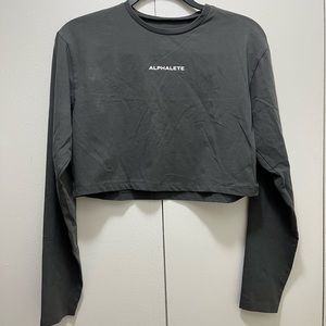 Long Sleeve Alphalete Crop Top